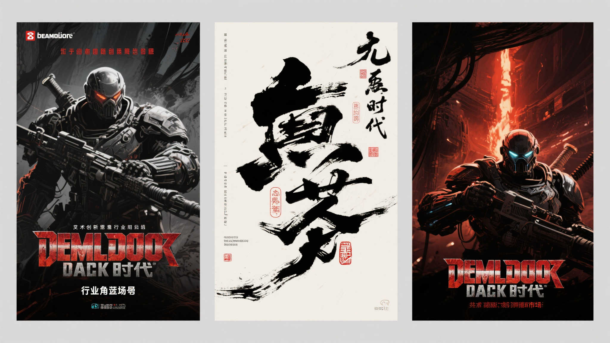 《毁灭战士：黑暗时代》发行商献上水墨风格艺术图庆贺！